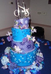 Blue and Purple Cake